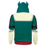 Midoriya Izuku Traje de Batalla Cosplay Sudadera My Hero Academia Sudadera con Cremallera Unisex