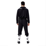 Halloween Disfraz Ninja Warrior Guerro Traje Negro Cosplay Disfraz para Adultos