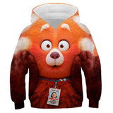 Anime Turning Red Red Panda Sudadera Cosplay Navidad Fiesta 3D Impreso Casual
