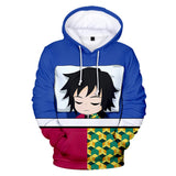 Demon Slayer: Kimetsu no Yaiba Cosplay Sudadera de Manga Larga Sudadera Casual Ropa Deportiva Unisex