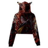 Anime Demon Slayer Oreja De Gato Sudadera Cosplay Navidad Fiesta 3D Impreso Casual