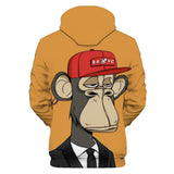 NBA Teddy simio Yacht Club Sudadera Cosplay Halloween Disfraz Carnaval Traje 3D Impreso