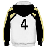Kotaru Bokuto Cosplay Sudadera Haikyuu!! Sudadera Estampada con Capucha para Niños