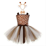Halloween Vestido Tutu Vestido de Fiesta de Jirafa Vestido de Carnaval o Fiesta para Niñas