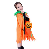 Halloween Calabaza Cosplay Capa Naranja de Fiesta para Niñas
