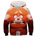 Anime Turning Red Niños Sudadera Cosplay Navidad Fiesta 3D Impreso Casual