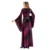Halloween Disfraz de Demonio Diablo Cosplay Vestido Largo de Carnaval o Fiesta para Adultos Femenino