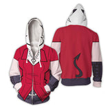 Zdrada Cosplay Sudadera Videojuego Helltaker Sudadera Estampada con Cremallera Unisex