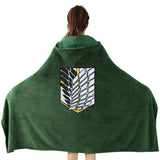 Attack on Titan Shingeki No Kyojin Survey Corps Capa Franela Cosplay Manta