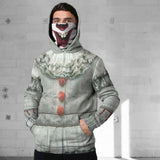 Película It Stephen King Sudadera Cosplay Máscara Navidad Fiesta 3D Impreso Casual