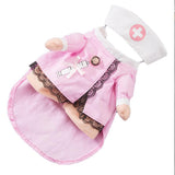 Halloween Carnaval Mascota Enfermero rosa Gato perro Cosplay Disfraz
