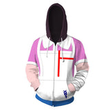 Danganronpa Mikan Tsumiki Cosplay Sudadera Estampada con Cremallera y Capucha Unisex