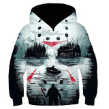 Friday the 13th Jason Voorhees Cosplay Sudadera con Capucha Ropa Casual para Niños