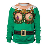 Suéter Feo de Navidad Sudadera de Vacaciones o de Navidad Tops para Otoño o Invierno Unisex