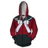 Harukawa Maki Cosplay Sudadera Danganronpa V3: Killing Harmony Sudadera Estampada con Cremallera Unisex