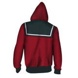 Harukawa Maki Cosplay Sudadera Danganronpa V3: Killing Harmony Sudadera Estampada con Cremallera Unisex