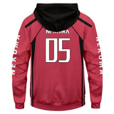 Haikyuu!! Cosplay Sudadera Nekoma Escuela Secundaria Sudadera con Capucha Ropa Deportiva Unisex