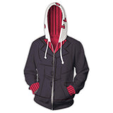 Modeus Cosplay Sudadera Videojuego Helltaker Sudadera Estampada con Capucha y Cremallera Unisex