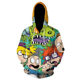 Anime Rugrats in Paris Sudadera Cosplay Navidad Fiesta 3D Impreso Casual