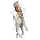 Halloween Manta de Oso Polar Manta Ponible de Vellón con Capucha para Niños