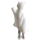 Halloween Manta de Oso Polar Manta Ponible de Vellón con Capucha para Niños