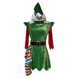 Bosque Forest Elf Cosplay Disfraz de Navidad o Halloween Traje de Fiesta para Adultos Femenino