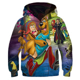 Anime Scooby Doo Niños Sudadera Cosplay Navidad Fiesta 3D Impreso Casual