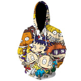 Anime Rugrats in Paris Sudadera Cosplay Navidad Fiesta 3D Impreso Casual