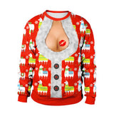 Suéter Feo de Navidad Sudadera de Vacaciones o de Navidad Tops para Otoño o Invierno Unisex