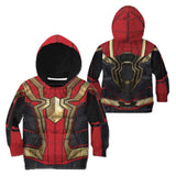 Película Iron Man Spiderman Cosplay Sudadera Niños Navidad Fiesta 3D Impreso Casual