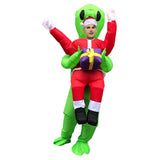Navidad Inflable ET Santa Claus Cosplay Disfraz Inflable de Escenario para Adultos
