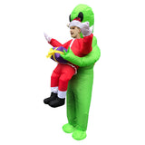 Navidad Inflable ET Santa Claus Cosplay Disfraz Inflable de Escenario para Adultos