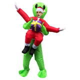 Navidad Inflable ET Santa Claus Cosplay Disfraz Inflable de Escenario para Adultos