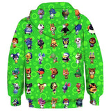 Animal Crossing Bosque de Los Animales Sudadera con Capucha Impreso de Pueblo Sudadera para Niños