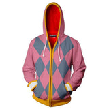 Hauru Cosplay Howl's Moving Castle Sudadera Estampada con Cremallera y Capucha Unisex