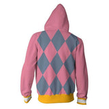 Hauru Cosplay Howl's Moving Castle Sudadera Estampada con Cremallera y Capucha Unisex