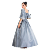 Halloween Disfraz Retro Renacimiento Vestido de Lujo con Manga Mediana para Adultos Femenino