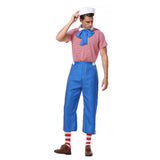 Halloween Traje Azul de Marinero Cosplay Disfraz Uniforme Conjunto para Adultos Masculino