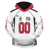 Anime Haikyuu!! Cosplay Nekoma Sudadera Estampada con Capucha Unisex