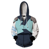 Valorant Jett Cosplay Sudadera con 3D Impreso Sudadera con Cremallera y Capucha Unisex