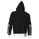 Celestia Ludenberg Cosplay Sudadera Danganronpa: Trigger Happy Havoc Sudadera Estampada con Cremallera Unisex