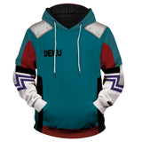 Deku Midoriya Izuku Sudadera My Hero Academia Cosplay Sudadera Estampada con Capucha Unisex