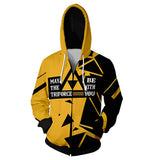 The Legend of Zelda Sudadera Estampada con Capucha y Cremallera Unisex