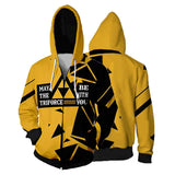 The Legend of Zelda Sudadera Estampada con Capucha y Cremallera Unisex