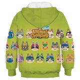 Animal Crossing Bosque de Los Animales Sudadera con Impreso de Gatos Sudadera para Niños