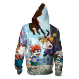 Anime Rugrats in Paris Sudadera Cosplay Navidad Fiesta 3D Impreso Casual