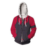 Cerberus Cosplay Sudadera Videojuego Helltaker Sudadera Estampada con Cremallera Unisex