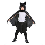 Halloween Disfraz de Murciélago Capa con Capucha de Vampiro Murciélago Cosplay Capa para Niños