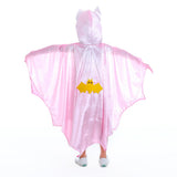 Halloween Disfraz de Murciélago Capa con Capucha de Vampiro Murciélago Cosplay Capa para Niños