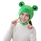 Gorra de Felpa de Rana Orejas de Rana Sombrero de Animal Cosplay Halloween Accesorios